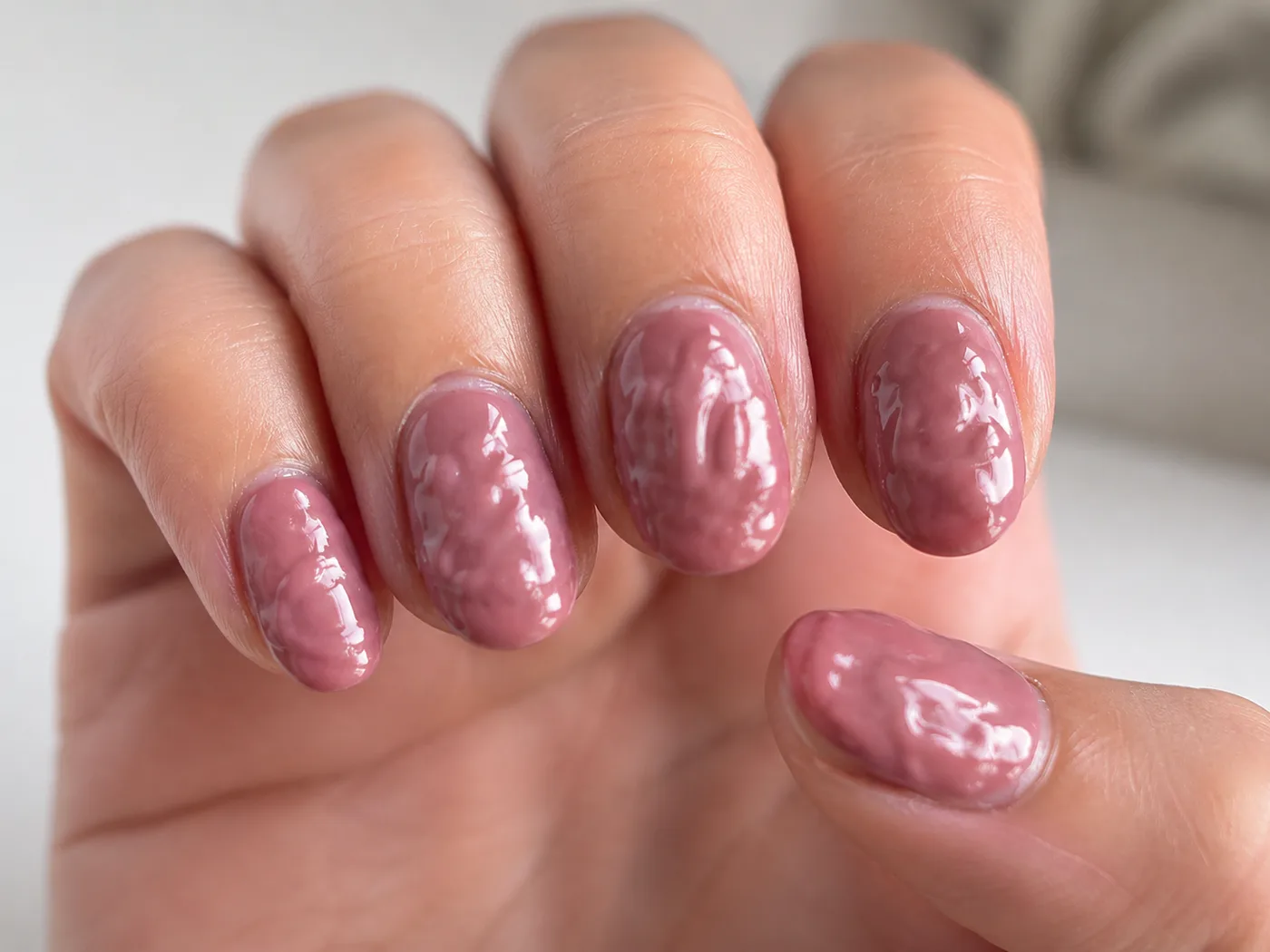 Gel Manicure Looks Lumpy