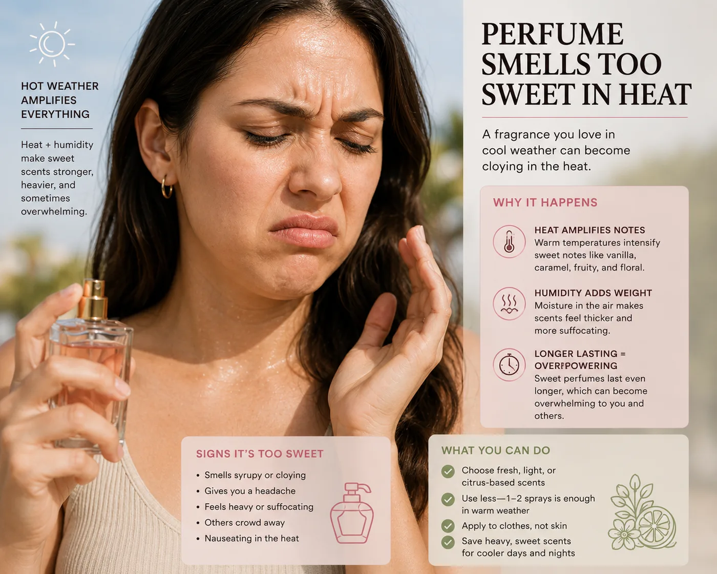 Perfume Smells Too Sweet in Heat